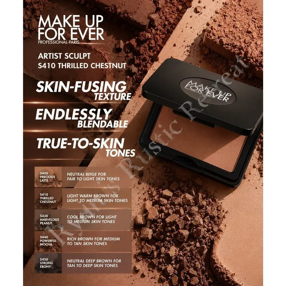 MAKE UP FOR EVER - Artist Sculpt - Model: S410 Shade: Thrilled Chestnut- 0.14 oz